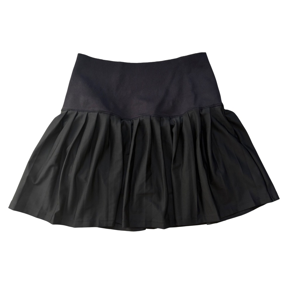 Attarco Black Pleated Tennis‎ Skort High Waisted Athletic Mini Skirt Size M